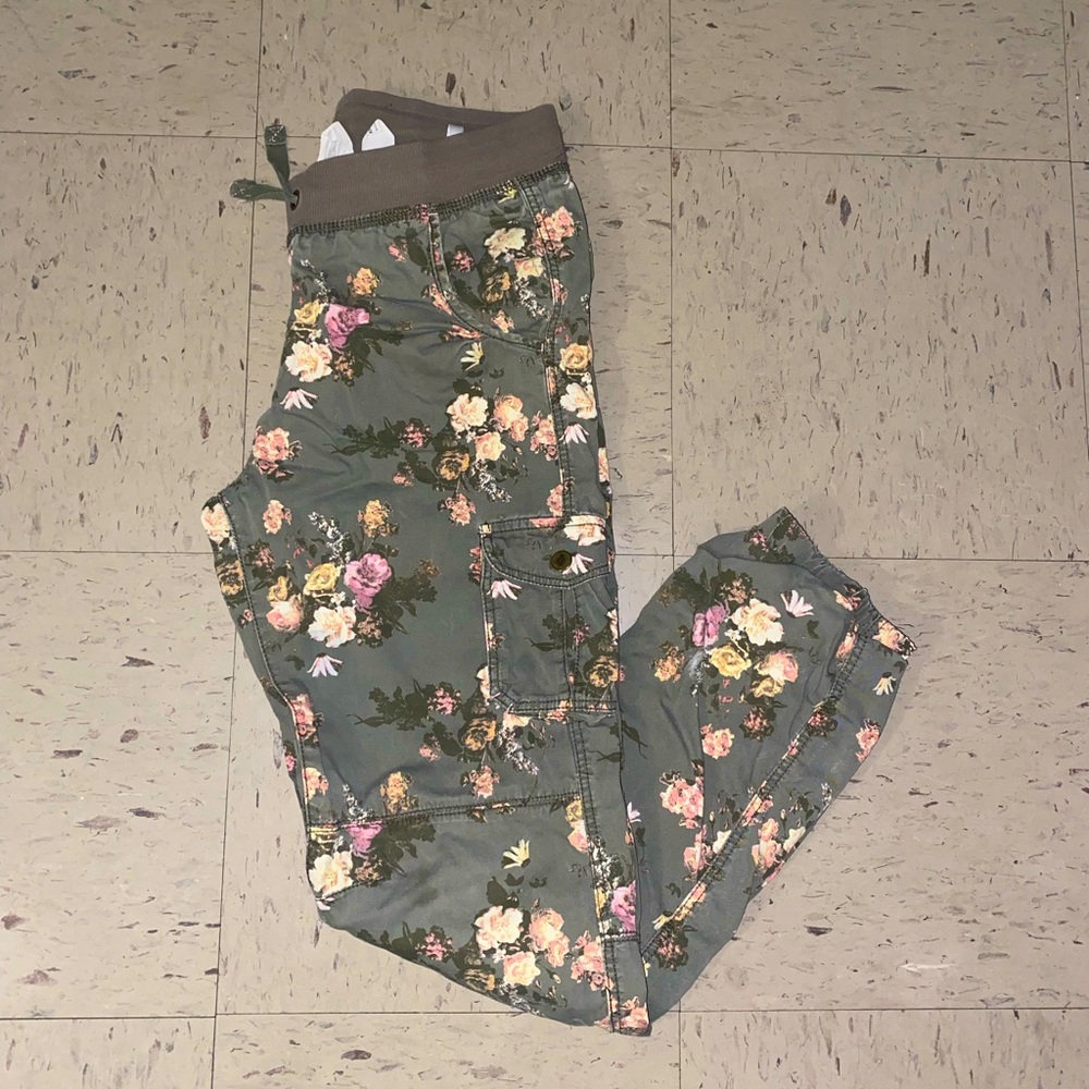 Floral Print Cargos